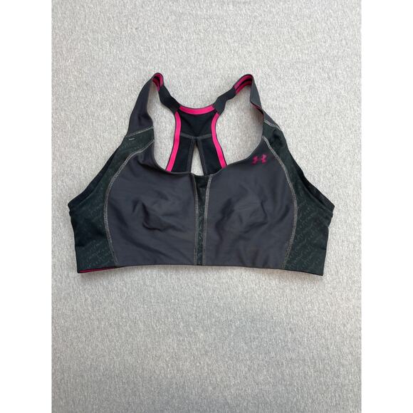 Under Armour Other - Under Armour Sports Bra Womens 38C Heatgear Shoulder Straps Compression